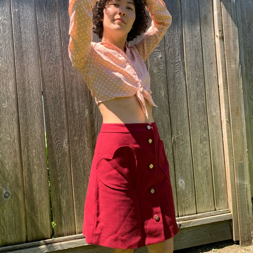 SOLD🎁 Kate Spade New York Heart-Pocket Skirt